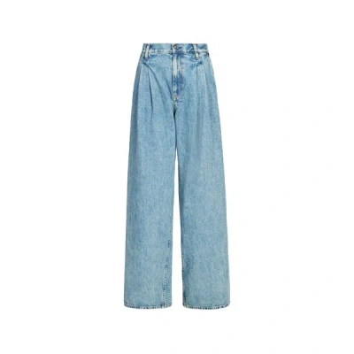 Helmut Lang Jean À Double Pli En Coton In Blue