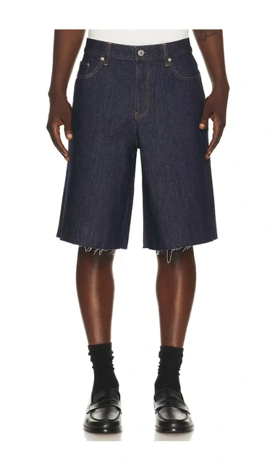 Helmut Lang Jean Short In Rinsed Indigo