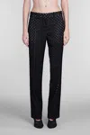 Helmut Lang Pants In Black Polyester In Black