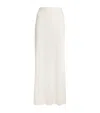 Helmut Lang Jersey Max Skirt In Beige