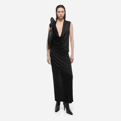 Helmut Lang Jersey Maxi Skirt In Black