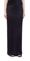 Helmut Lang Elastic Waist Skirt In Black