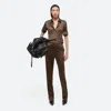 Helmut Lang Fluid Button-front Shirt In Mushroom