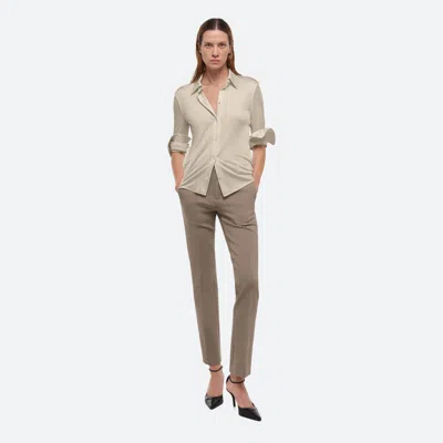 Helmut Lang Jersey Slim Shirt In Warm Sand