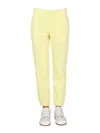 Helmut Lang Jogging Pants With Buttons In Yellow