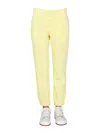 Helmut Lang Jogging Pants With Buttons In Yellow