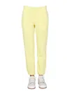 Helmut Lang Jogging Pants With Buttons In Yellow