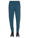 Helmut Lang Jogging Pants With Logo Print In Blue