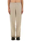 Helmut Lang Jogging Pants With Subtle Zipper Detail In Grey