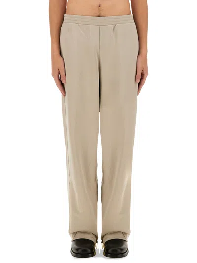 Helmut Lang Elasticated-waist Cotton Track Pants In Grey