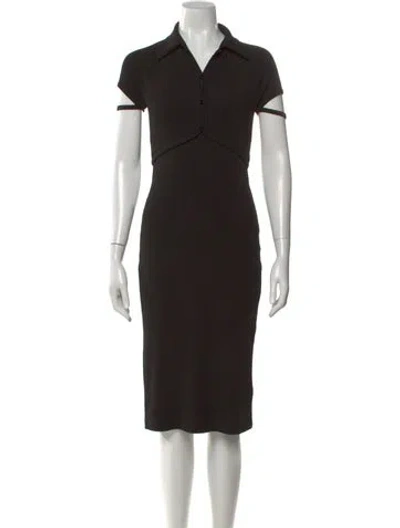 Pre-owned Helmut Lang Knee-length Dress In Black