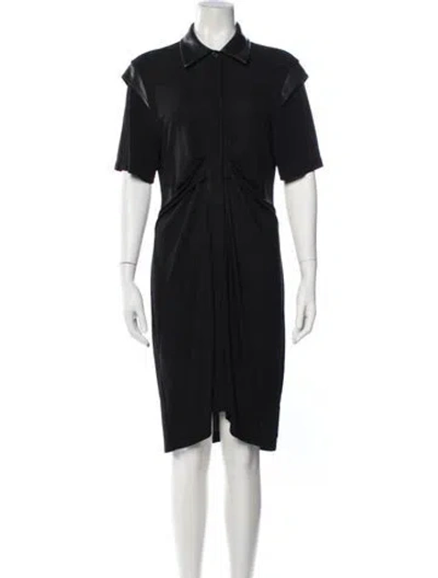 Pre-owned Helmut Lang Knee-length Dress In Blue