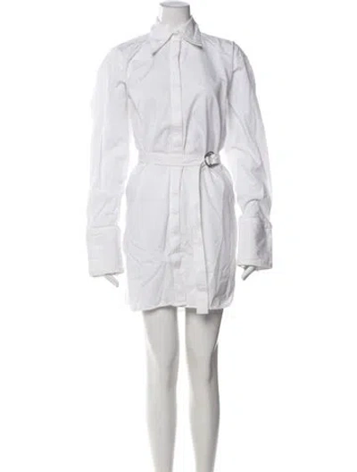 Pre-owned Helmut Lang Knee-length Dress In Neutral