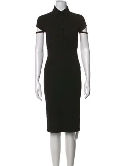 Pre-owned Helmut Lang Knee-length Dress W/ Tags In Black