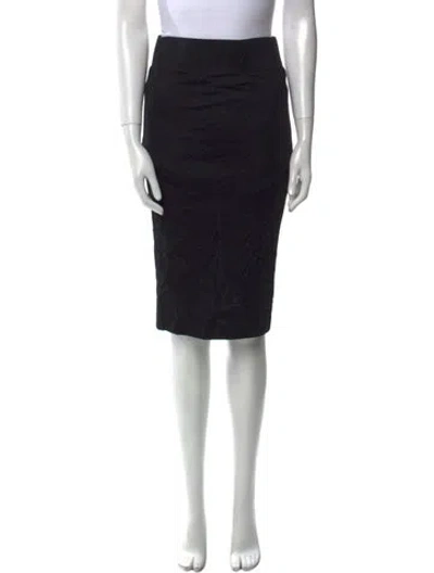 Pre-owned Helmut Lang Knee-length Skirt In Black