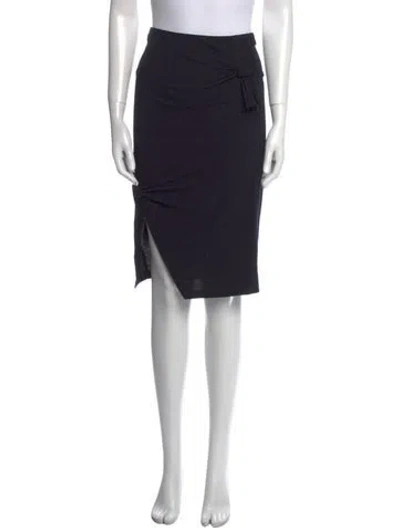 Pre-owned Helmut Lang Knee-length Skirt In Black