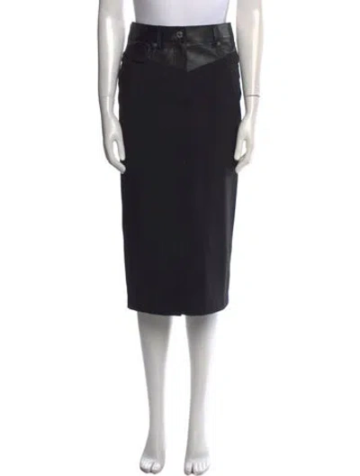 Pre-owned Helmut Lang Knee-length Skirt In Black