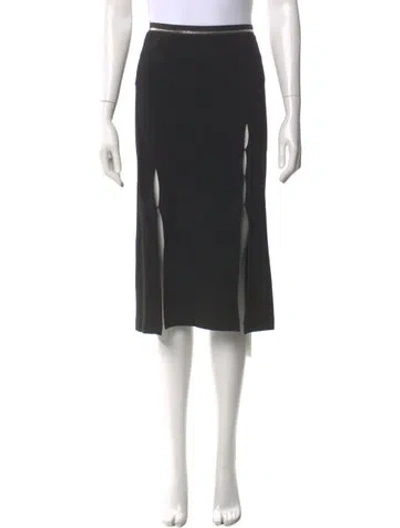 Pre-owned Helmut Lang Knee-length Skirt In Black