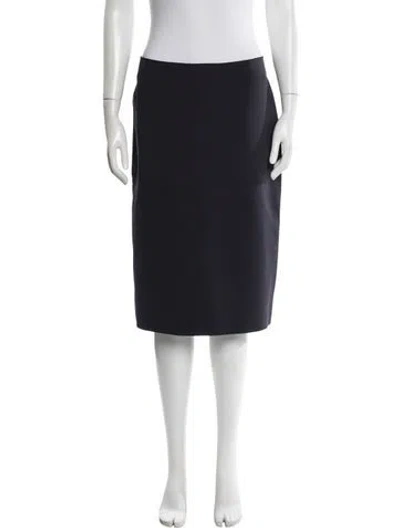Pre-owned Helmut Lang Knee-length Skirt In Blue