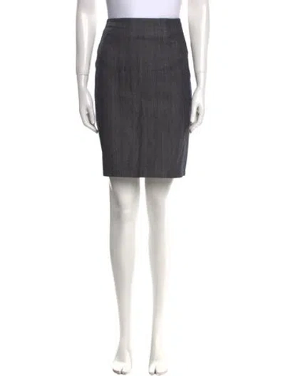 Pre-owned Helmut Lang Knee-length Skirt In Gray