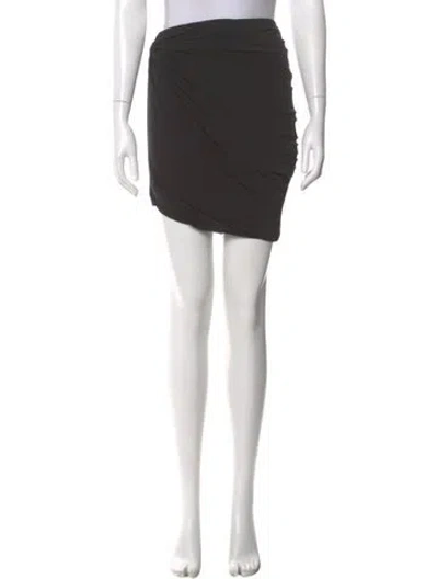 Pre-owned Helmut Lang Knee-length Skirt In Gray