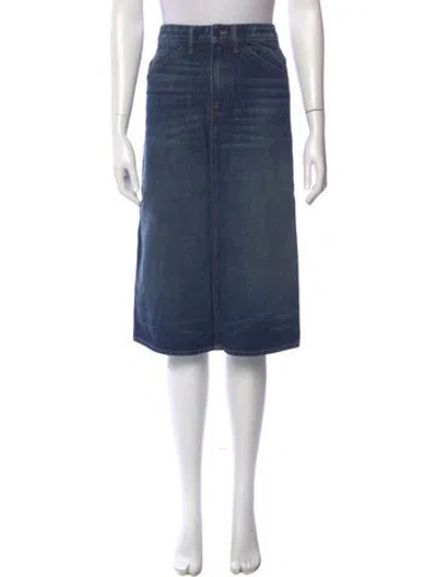 Pre-owned Helmut Lang Knee-length Skirt W/ Tags In Blue