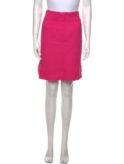 Pre-owned Helmut Lang Knee-length Skirt W/ Tags In Pink