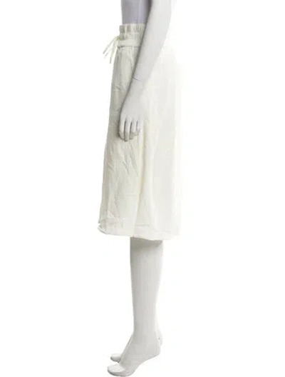 Pre-owned Helmut Lang Knee-length Skirt In White