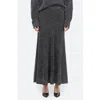 Helmut Lang Sparkly Lurex Maxi Skirt In Silver - B0k