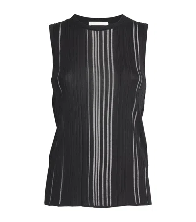 Helmut Lang Knitted Tank Top In Black