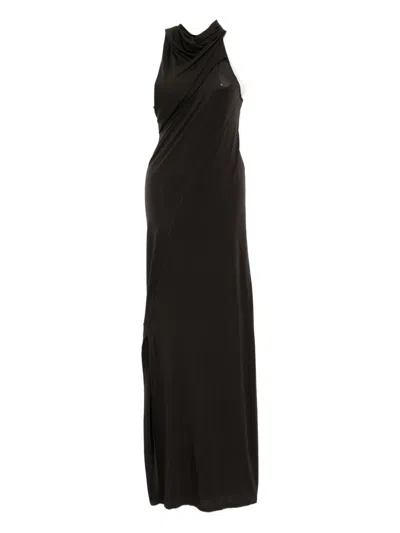 Helmut Lang Knot-detail Dress In Black