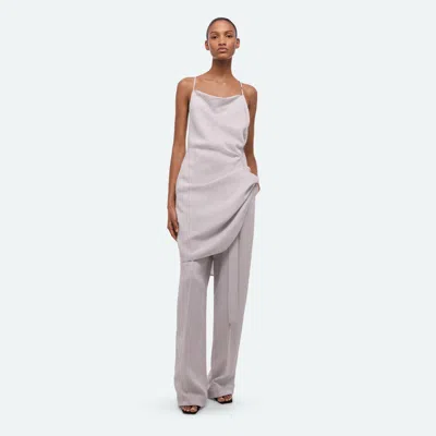 Helmut Lang Open-back Knot Slip Dress In Pink