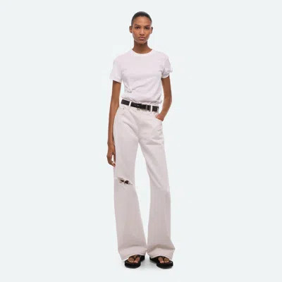 Helmut Lang Knotted Baby Tee In White