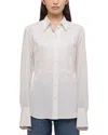 Helmut Lang Relaxed Lace Shirt In White