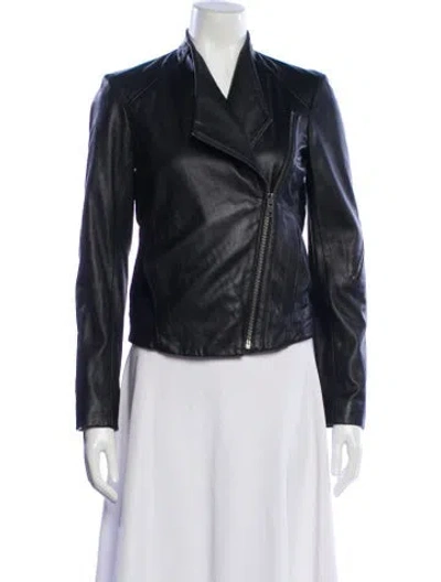 Pre-owned Helmut Lang Lamb Leather Biker Jacket In Black