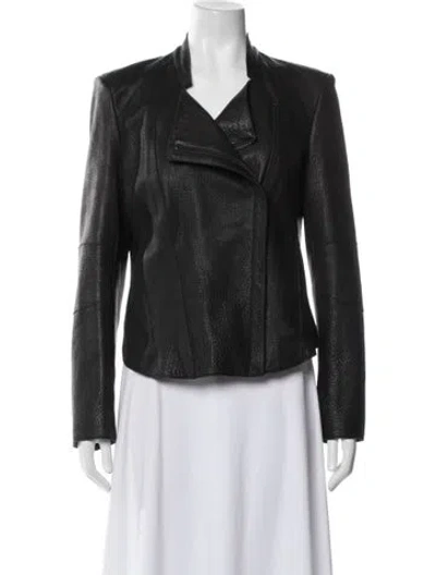 Pre-owned Helmut Lang Lamb Leather Biker Jacket In Black