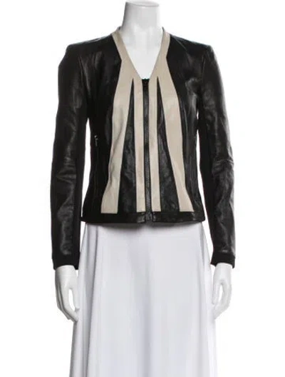 Pre-owned Helmut Lang Lamb Leather Jacket In Black