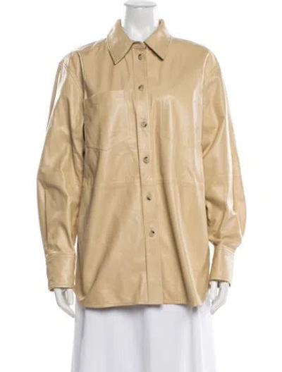 Pre-owned Helmut Lang Lamb Leather Jacket In Neutral