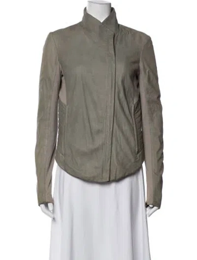 Pre-owned Helmut Lang Lamb Leather Jacket In Neutrals
