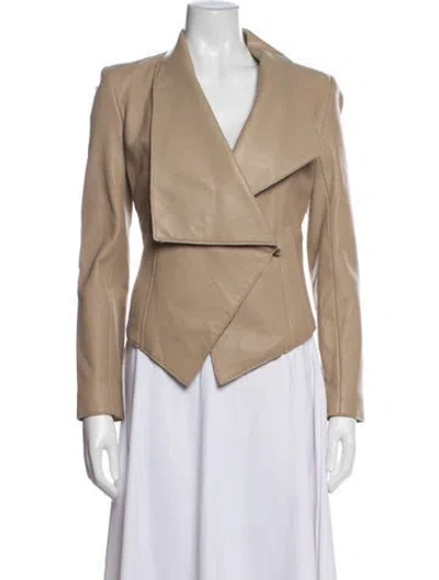 Pre-owned Helmut Lang Lamb Leather Jacket In Neutrals
