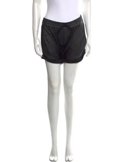 Pre-owned Helmut Lang Lamb Leather Mini Shorts In Black