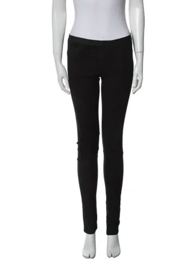 Pre-owned Helmut Lang Lamb Leather Skinny Leg Pants In Black