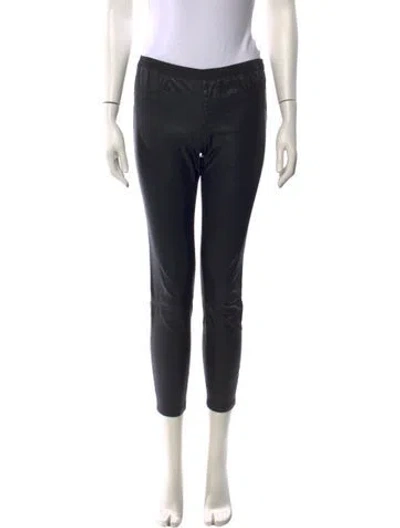 Pre-owned Helmut Lang Lamb Leather Skinny Leg Pants In Black