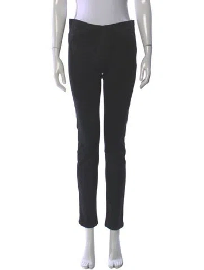 Pre-owned Helmut Lang Lamb Leather Skinny Leg Pants In Black
