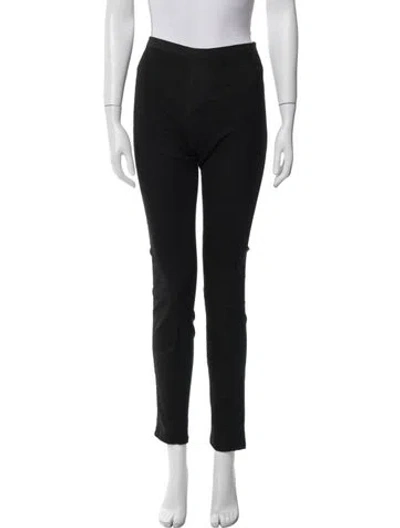 Pre-owned Helmut Lang Lamb Leather Skinny Leg Pants In Black