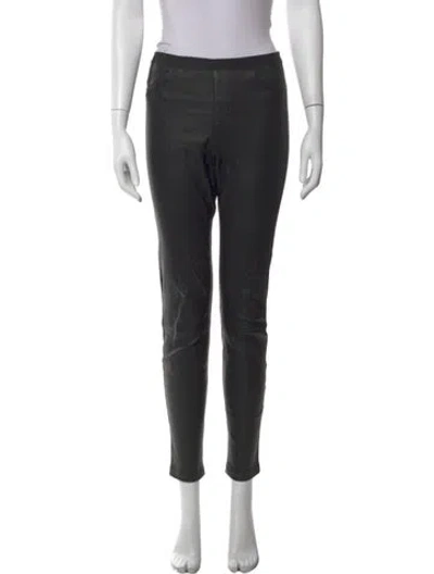 Pre-owned Helmut Lang Lamb Leather Skinny Leg Pants In Black