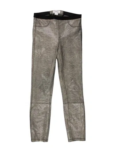 Pre-owned Helmut Lang Lamb Leather Skinny Leg Pants In Black