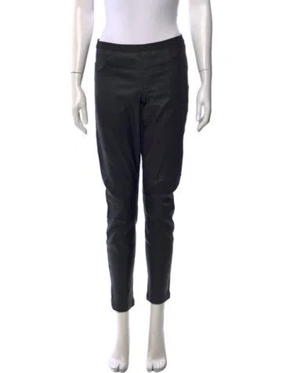 Pre-owned Helmut Lang Lamb Leather Skinny Leg Pants In Black