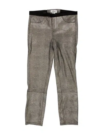 Pre-owned Helmut Lang Lamb Leather Skinny Leg Pants In Black