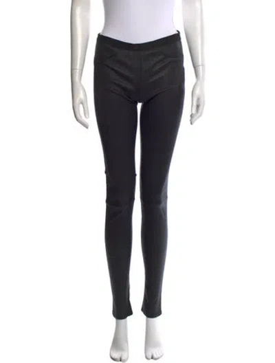 Pre-owned Helmut Lang Lamb Leather Skinny Leg Pants In Black